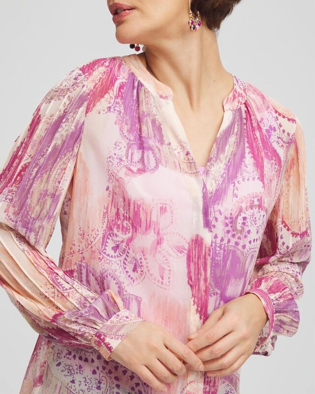 Georgette Pintuck Blouse - image 4